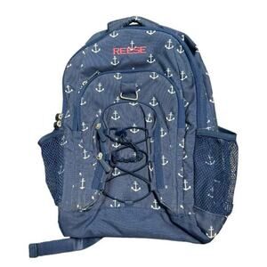 Pottery Barn Teen Gear-Up Navy Anchor Backpack Embroidered Reese